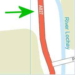 Killin is off the A85 - Crianlarich to Lochearnhead road